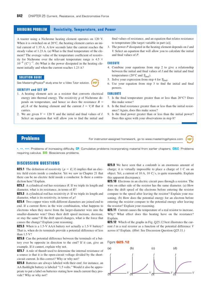 Physics II Problems PDF | PDF | Electric Current | Electrical ...