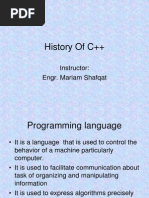 History of C++ Programming Language