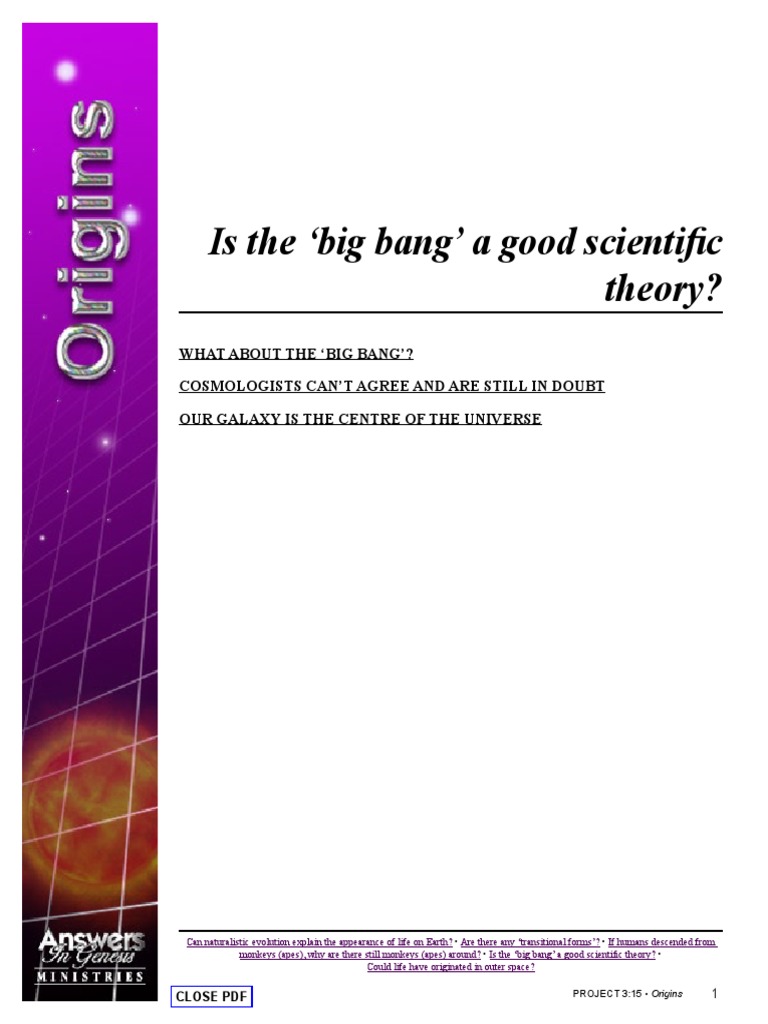 Answers in Genesis - (PDF) - Ken Ham - Origins 4 - Is The Big Bang A