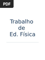 Trabalho... Ed. Fisica