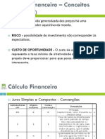 UA - GE 2014-2015 - Módulo IV - Cálculo Financeiro