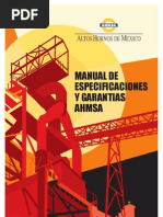 Manual de Especificaciones y Garantias Ahmsa