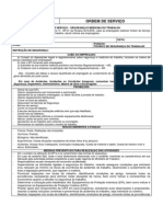 Ordem de Serviço Técnico de Segurança Do Trabalho