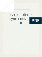 Carrier Phase Synchronization