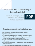 Educación para La Inclusión e Interculturalidad, Sesiòn 3.