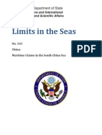 Maritime Claims in The South China Sea