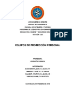 Equipos de Proteccion Personal