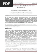 Design and Verification of Five Port Router Network For Network On Chip