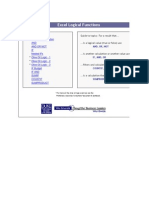 Excel Logical Functions: Guide To Topics: For A Result That... ... Is A Logical Value (True or False) Use