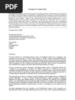 Sample Letter Of Comfort Pdf