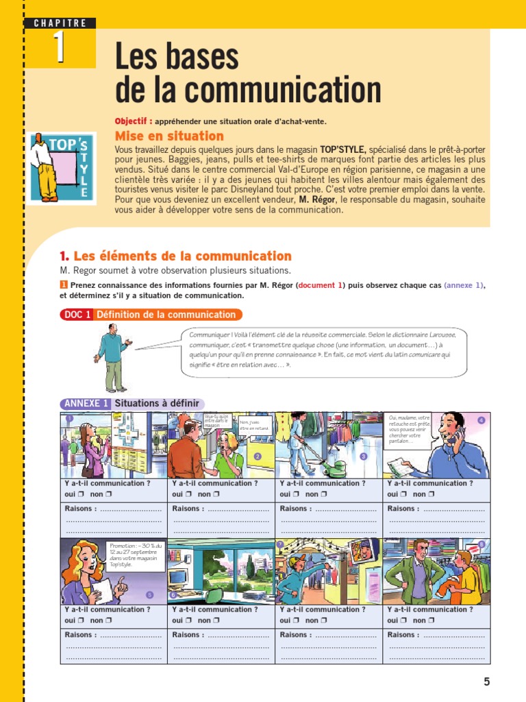 Bases de la communication interpersonnelle | PDF | Communication non ...