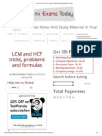 LCM and HCF Tricks, Problems and Formulas _ Bank Exams Today