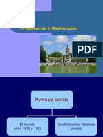 Tema 6- El Régimen de La Restauración (2014-15)