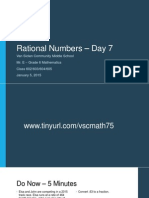 Lesson #35 - Ordering Integers and Rational Numbers