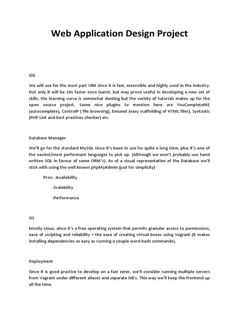 Web App Design: Tools and Technologies | PDF