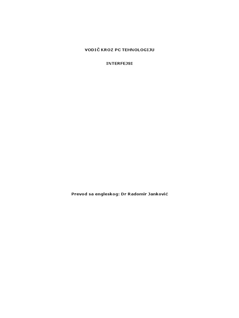 Interfejsi PC Racunara | PDF