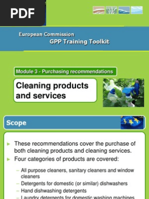 Cleaning Gpp Product Sheet