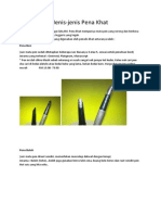 Jenis-Jenis Pena Khat PDF
