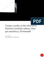 Dialnet CuerpoYPoderEnDosObrasDeLaLiteraturaCarcelariaCuba 4052321 PDF