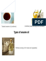 Sesame Oil Types