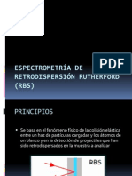 Espectrometría de Retrodispersión Rutherford (RBS)