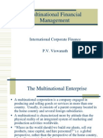 Multinational Financial Management: International Corporate Finance