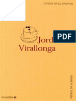 Jordi Virallonga: crítico literario y poeta catalán