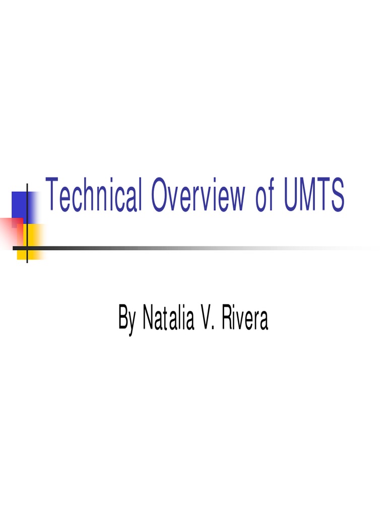 UMTS Technical Overview and Architecture | PDF | 3 G | Asynchronous ...