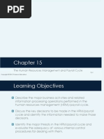 The Human Resources Management and Payroll Cycle