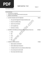 Class 7 ICSE English Sample Paper Term 2