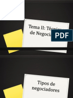 Técnicas de Negociación