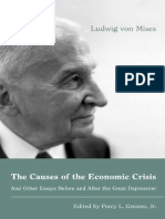 The Causes of the Economic Crisis Von Mises