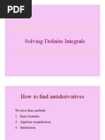 Solving Definite Integrals: Lesson 13