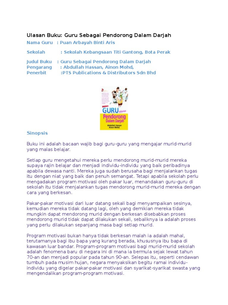 Sinopsis Bahan Bacaan Ilmiah 13 Pdf