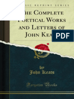 The Complete Poetical Works and Letters of John Keats