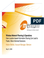Wireless Network Planning & Operations