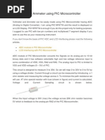 Download Voltmeter and Ammeter Using PIC Microcontroller by Esai Vanan SN251721084 doc pdf