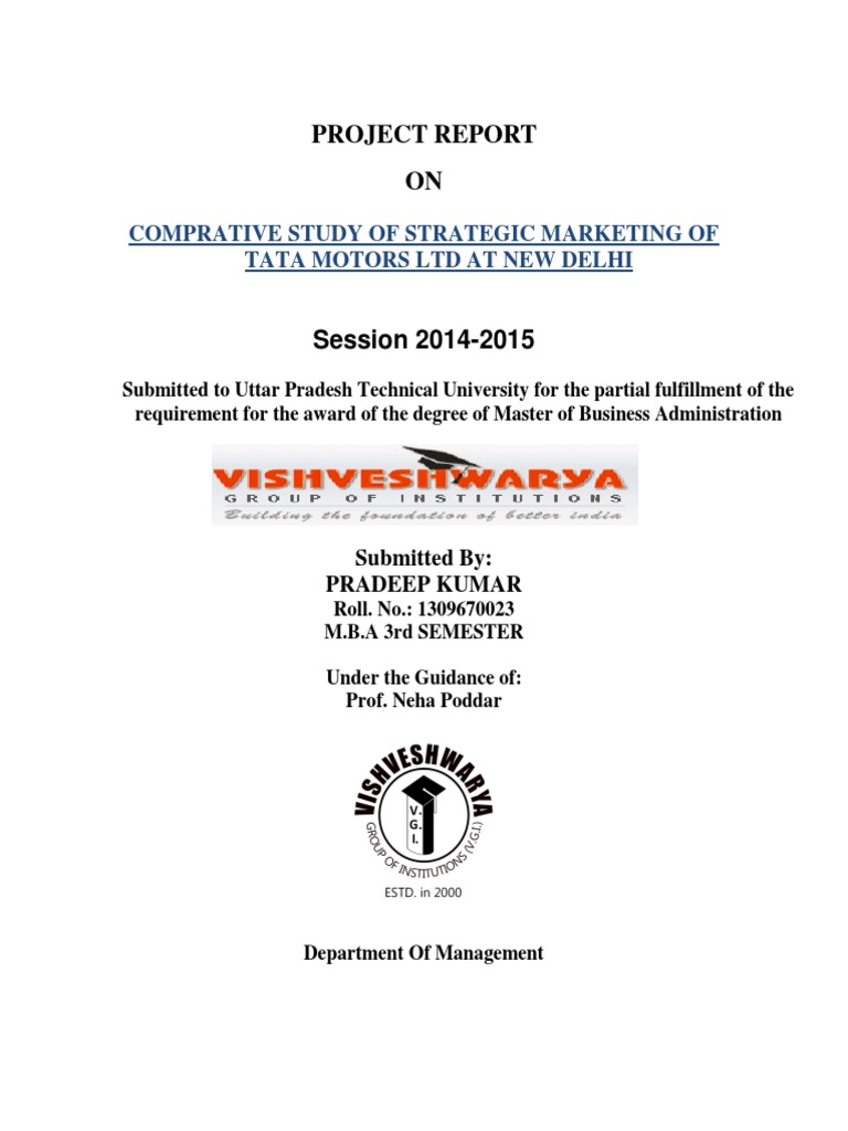 Final | PDF | Master Of Business Administration | Thesis