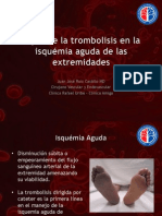 Trombolisis en Enfermedad Periferica
