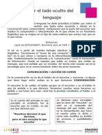 Lectura ¨Escuchar - el lado oscuro del lenguaje ¨