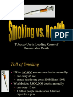 Tobacco Use Is Leading Cause of Preventable Death