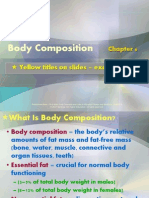 Body Composition: Yellow Titles On Slides Exam Material