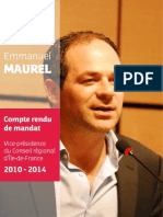 Bilan-mandat Emmanuel Maurel 2014