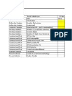 Puzzle Cube Gantt Chart