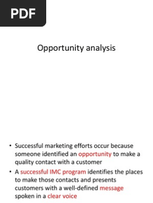 Market Analysis