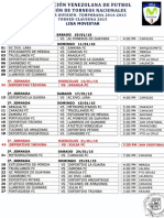 Calendario Torneo Clausura 2015