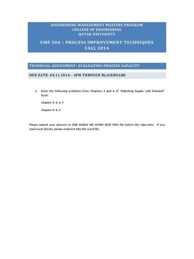 Evaluating Process Capacity Assignment | PDF