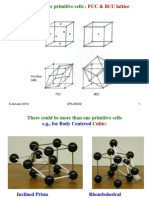 Unit Cells & The Primitive Cells:: FCC & BCC Lattice