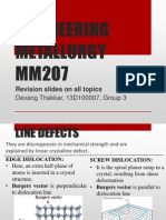 Engineering MM207: Metallurgy