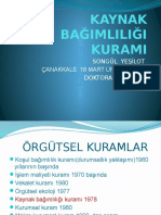 Kaynak Bağimlilği Kurami